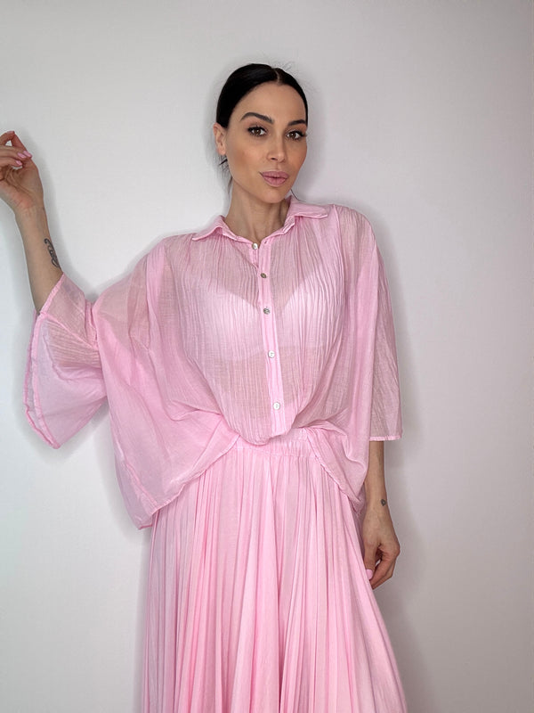 Camicia rosa in cotone FEDERICA BI