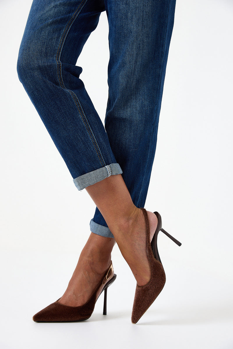 Denim blu mum fit FEDERICA BI