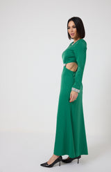 Abito lungo in raso FEDERICA BI