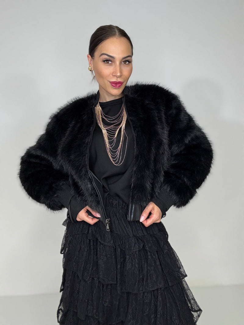 Giacca ECO nera FEDERICA BI