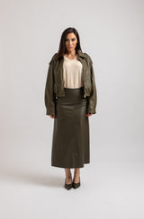 Gonna verde militare FEDERICA BI