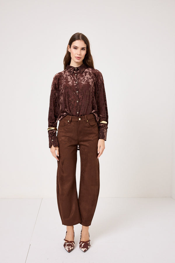 Pantalone in ecosuede FEDERICA BI