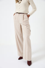 Pantalone cargo beige FEDERICA BI