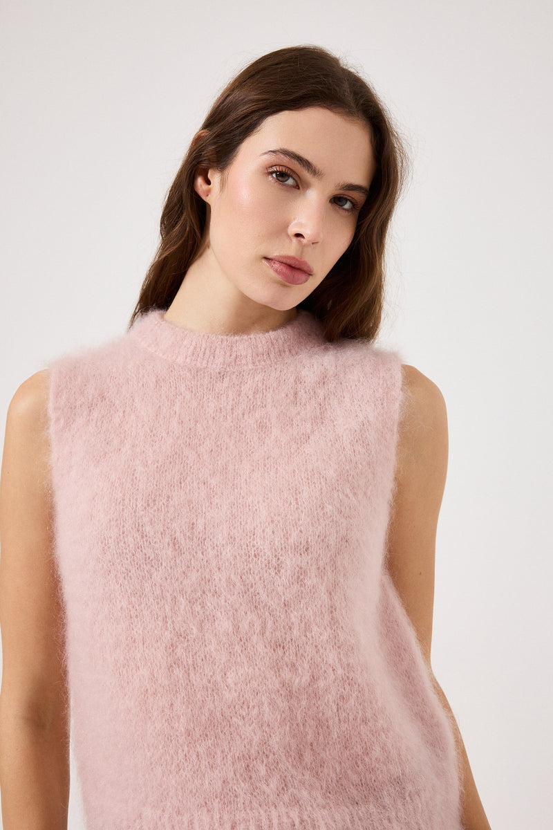 Gilet kid mohair ( vari colori ) FEDERICA BI