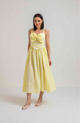 Abito FIOCCO giallo (capsule DREAM) FEDERICA BI