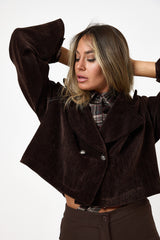 Giacca in velluto moro FEDERICA BI