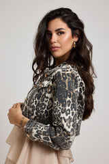 Giacca in denim crop FEDERICA BI