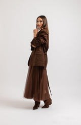 Giacca in suede FEDERICA BI
