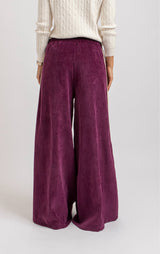 Pantalone in velluto bordeaux FEDERICA BI