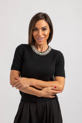Maglia collo gioiello FEDERICA BI (piu’ colori)