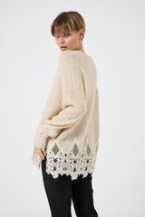 Maglia scollo pizzo FEDERICA BI