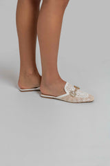 Sabot bianco gioiello FEDERICA BI