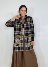 Camicia felpata tartan TEDDY FEDERICA BI