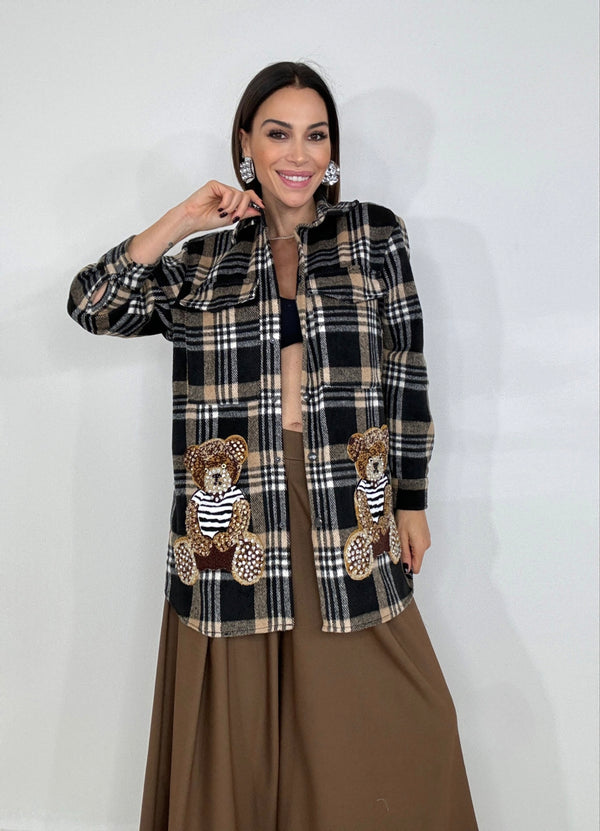 Camicia felpata tartan TEDDY FEDERICA BI