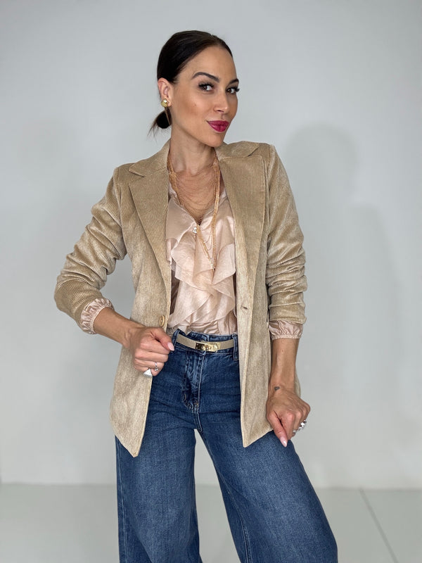Blazer in velluto FEDERICA BI