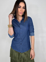 Camicia GINEVRA blu denim FEDERICA BI