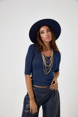 Maglia lurex FEDERICA BI ( vari colori )
