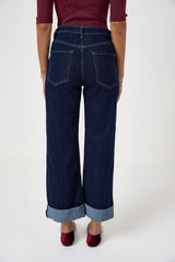 Denim blu risvolto FEDERICA BI
