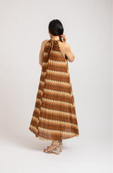 Abito lurex LAVINIA bronzo BY FEDERICA BI