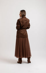 Giacca in suede FEDERICA BI