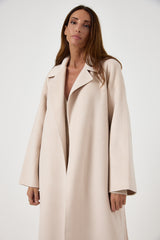 Cappotto beige cachemire e lana FEDERICA BI