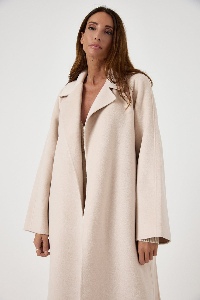 Cappotto beige cachemire e lana FEDERICA BI