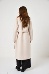 Cappotto beige cachemire e lana FEDERICA BI