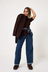 Denim blu over FEDERICA BI