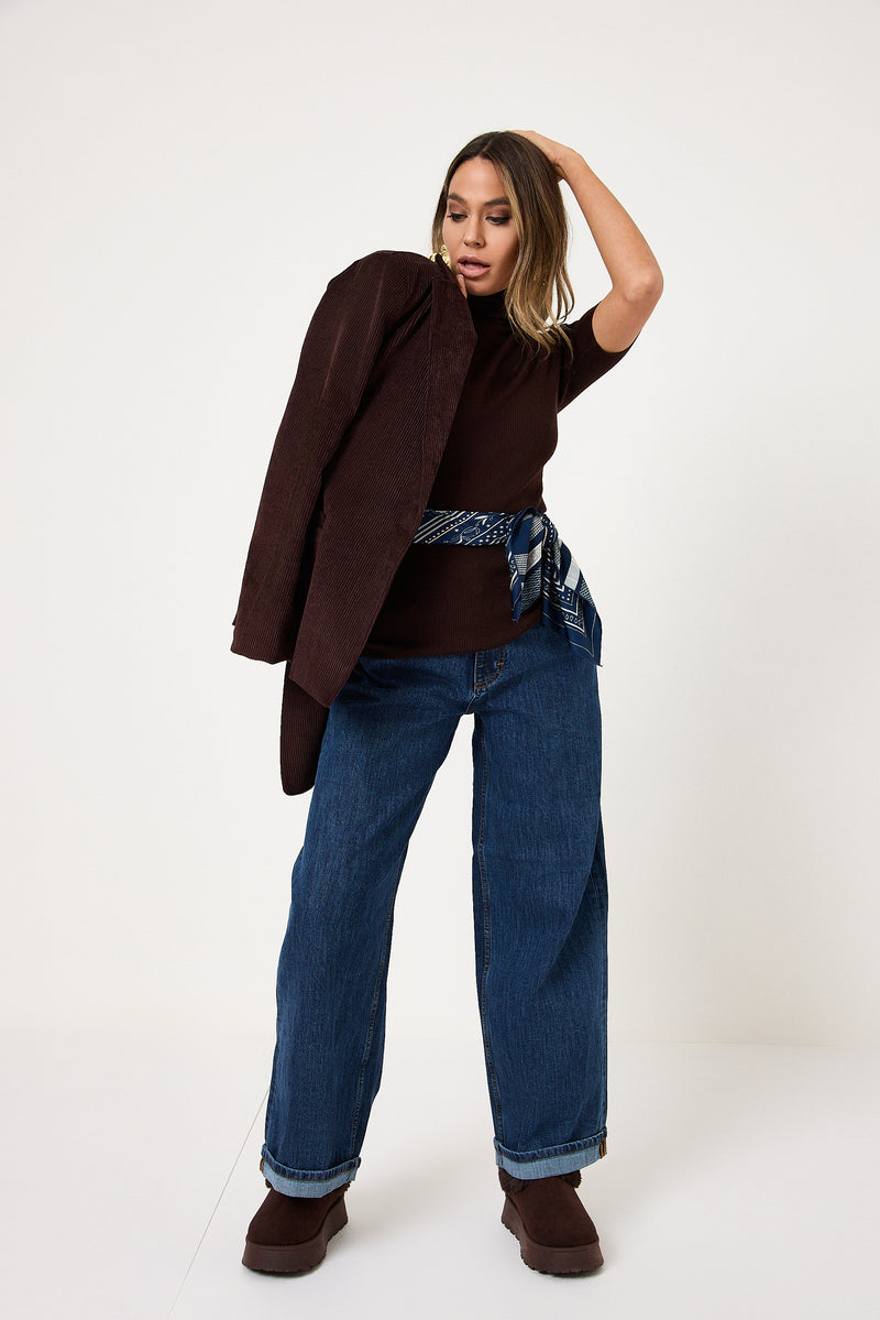 Denim blu over FEDERICA BI