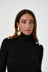 Maglia bottoni oro FEDERICA BI ( vari colori )