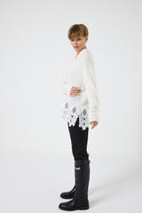 Maglia scollo pizzo FEDERICA BI