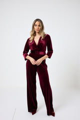 Tuta in velluto FEDERICA BI ( più colori )