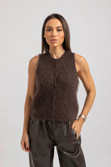 Gilet in kid mohair FEDERICA BI (5 colori)