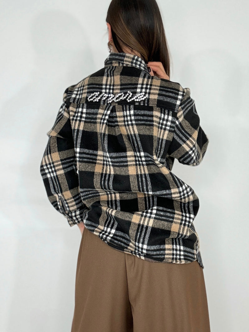 Camicia felpata tartan TEDDY FEDERICA BI