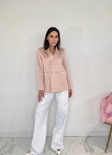 Blazer in raso doppiopetto FEDERICA BI ( più colori )