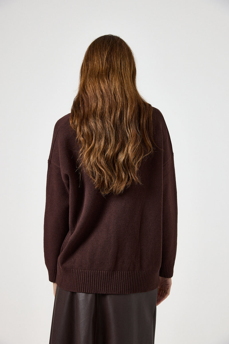 Maglia moro scollo FEDERICA BI