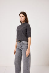 Maglia FEDERICA BI ( grigio antracite e nero )