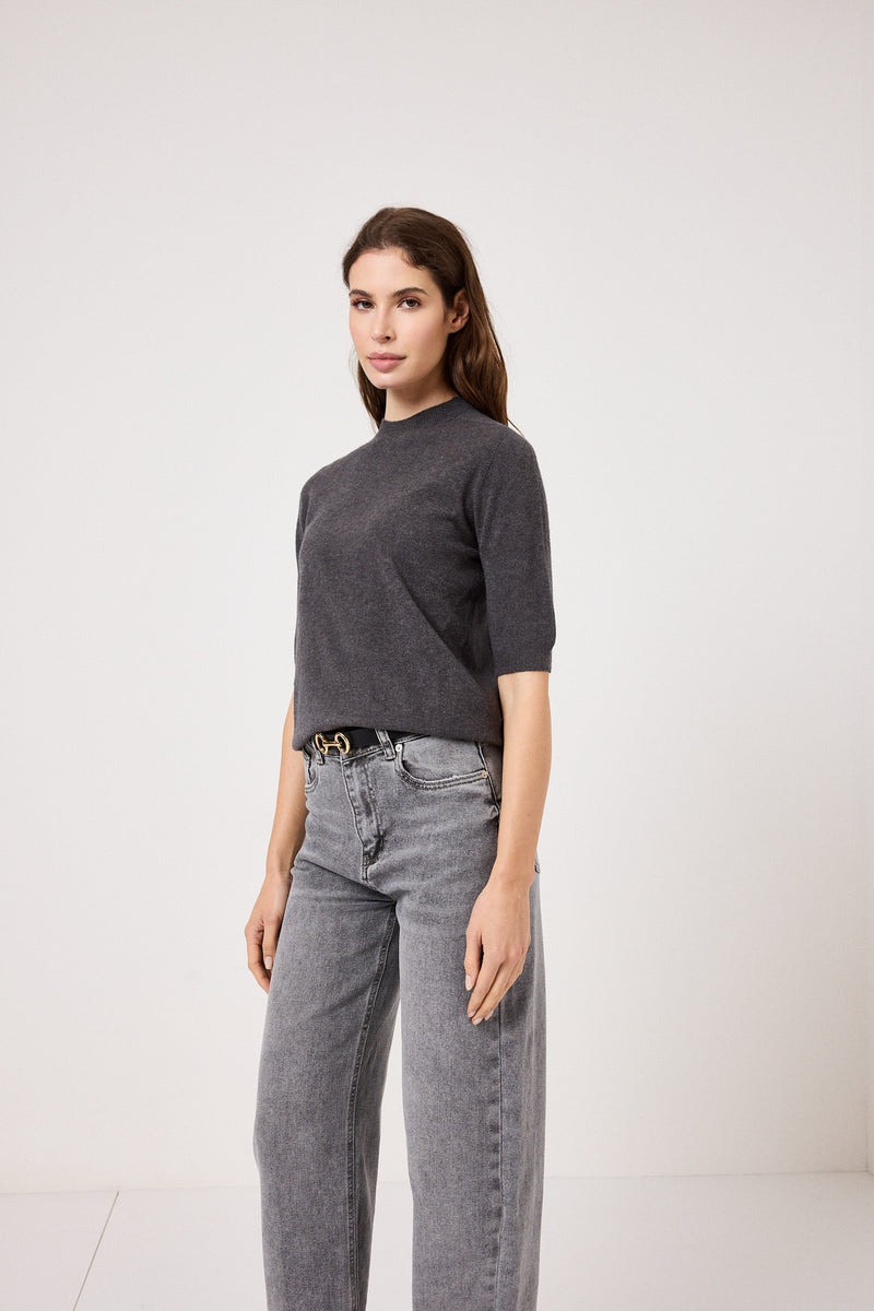 Maglia FEDERICA BI ( grigio antracite e nero )