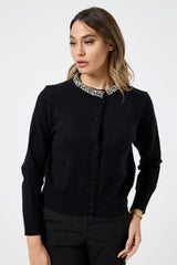 Cardigan collo gioiello FEDERICA BI ( due colori )