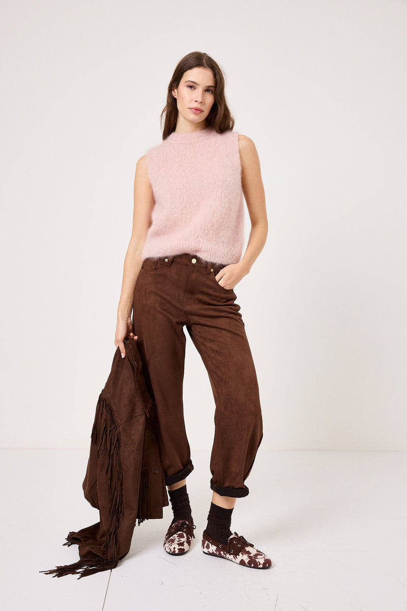 Gilet kid mohair ( vari colori ) FEDERICA BI