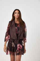 Gilet moro in eco camoscio FEDERICA BI