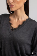 Maglia tricot lana e seta FEDERICA BI