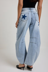 Denim azzurro stelle FEDERICA BI