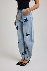 Denim azzurro stelle FEDERICA BI