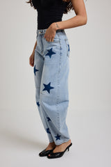 Denim azzurro stelle FEDERICA BI