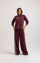 Completo in felpa bordeaux FEDERICA BI