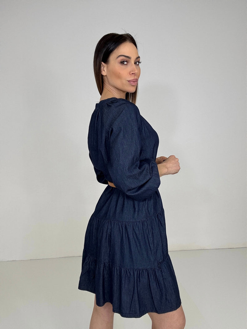 Abito blu denim FEDERICA BI