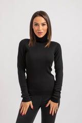 Maglia nera in lana FEDERICA BI