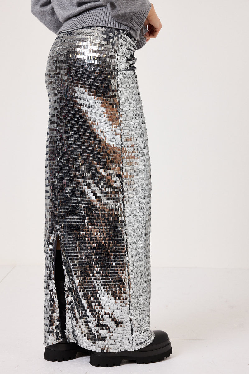 Gonna lunga in paillettes FEDERICA BI ( due colori )