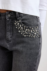 Denim nero gioiello FEDERICA BI